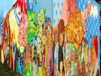 Seasons in the City - A Mural by the Albus Cavus Arts Collaborative