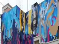 Frederick Douglass at Bread for the City mural by artist Aniekan Udofia Frederick Douglass at Bread for the City mural by artist Aniekan Udofia
